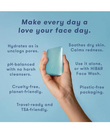 HIBAR Solid Cleansing Oil Bar Natural Makeup Remover & Eco-Friendly Skincare | Vegan Paraben-Free Travel-Friendly 1.7oz - Buy Online on GoSupps.com