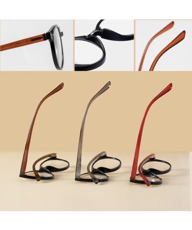 Stylish Red Reading Glasses for Men & Women - Spring Hinges Anti Eyestrain Resin Lenses 2.5x Magnification - Buy Online on GoSupps.com