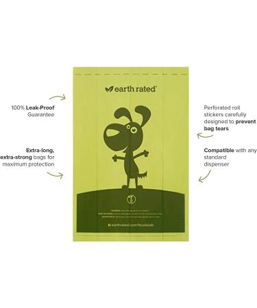 Earth Rated Unscented Dog Waste Bags - 120 Bags & 8 Refill Rolls - Buy Online on GoSupps.com