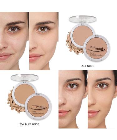 Reddhoon Matte Fixing Powder Makeup Base Matte Finish Setting Powder Foundation Fixing Compact Pressed Powder Long Lasting Make Up Fixer Face Powder 204 buff beige - Buy Online on GoSupps.com