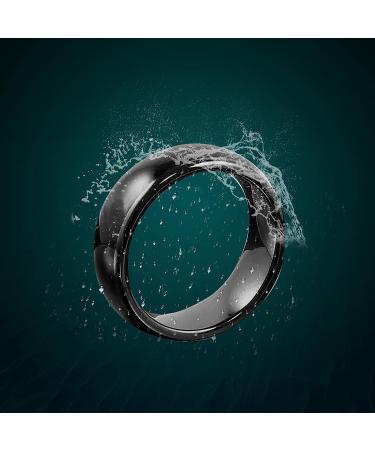 Waterproof Ceramic NFC Ring - Universal Type 2 215 Chip - All-Round Sensing Technology - Men/Women Fashion Ring (Size 8, Black) NFC 215 Ring - Buy Online on GoSupps.com
