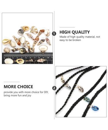 HEALLILY 13pcs Ocean Conch Shell Hair Rings Jewelry - Hair Accessories for Twist, Crochet Braiding - Hair Cuffs Decorations and Charms - Buy Online on GoSupps.com