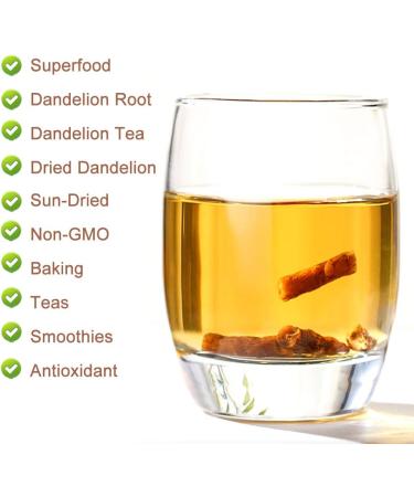 Plant Gift Dandelion Root Cut 130G/4.58oz Roasted Dandelion Root Loose Tea Vegan Non-GMO Gluten-Free Pure Dandelion Supplement Strong Liver Health Support Health Tea - Buy Online on GoSupps.com