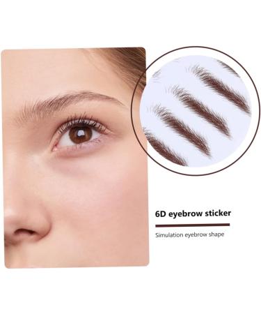 PLAFOPE 4pcs Eyebrow Stickers Eyebrow Transfer Sticker Black Stickers Eyebrow Stencils 4d Shaper Transport 21x15cm Brown - Buy Online on GoSupps.com