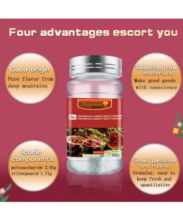 AIHIYO Ganoderma Lucidum Spurs Capsule 500mg Reishi Mushroom Spore Powder Softgel for Boost Immune System 100 Count - Buy Online on GoSupps.com