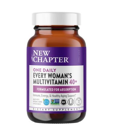 New Chapter 40+ Every Woman's One Daily Whole-Food Multivitamin 72 Vegetarian Tablets