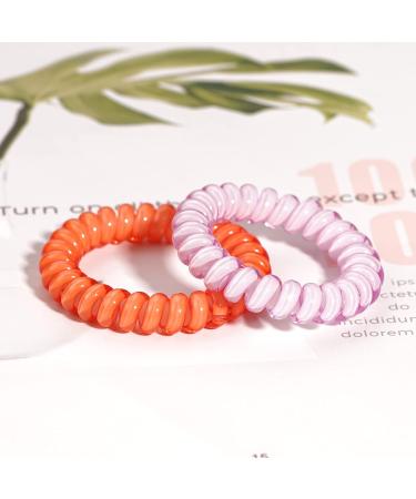 32Pcs Spiral Hair Ties | No Crease Coil Hair Elastics | Candy & Metallic Colors - DealEachDay - Buy Online on GoSupps.com