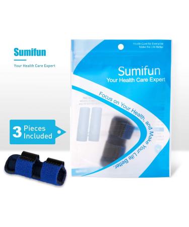 Trigger Finger Splint for Pain Relief & Support - Ideal for Sport Injuries, Basketball, Senior Tendon Release - Blue - Buy Online on GoSupps.com