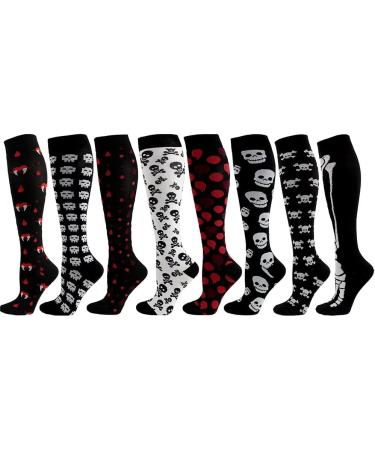 Jilibaba Compression Stockings for Men & Women - Knee Highs for Halloween Sports Carnival Costume Party & Cosplay | L-XL Size - Buy Online on GoSupps.com