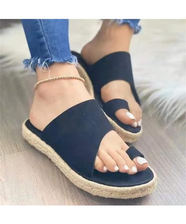 Bunion Corrector Sandals for Women | MisFun Breathable Bunion Correction Sandals - Black, Size 6 - Buy Online on GoSupps.com