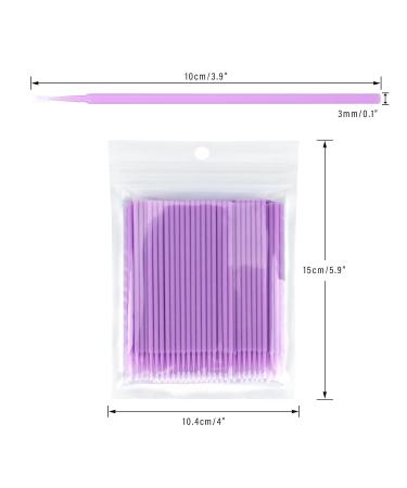 Buy G2PLUS 200 Disposable Micro Brushes - Light Purple Eyelash Brushes for Eyelash Extensions | Ship Worldwide - Buy Online on GoSupps.com
