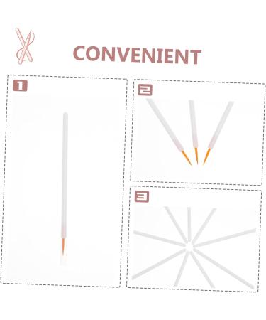 MUSISALY 100pcs Disposable Eyeliner Brush Eyeliner Blending Brush Make up Kit Cosmetic Eye Brush Nylon White - Buy Online on GoSupps.com