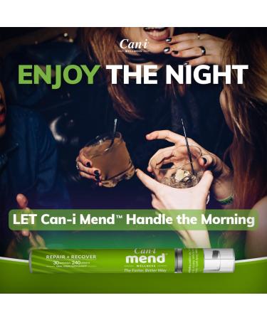 Late Night | Morning Recovery Fast Acting Oral Spray | 30 Servings | Post Party Relief | Multi Vitamins A E B6 | Immune Support | After Drink Remedy by Can-i Mend Mend 30 Serving (Pack of 1) - Buy Online on GoSupps.com