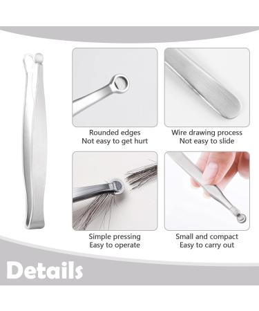 Nose Hair Trimming Set with Leather Sleeve - Stainless Steel Clippers for Men and Women - Silver - Buy Online on GoSupps.com