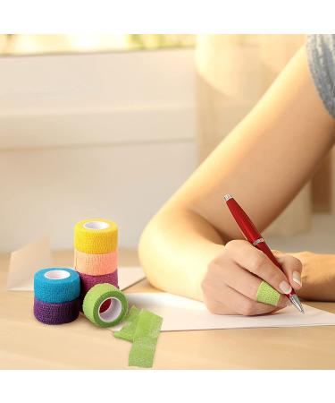 12 Self Adhesive Bandage Wrap Tapes - 5 Yards Each - for Sports, Wrist, Ankle - 12 Colors - 1 Inch - Stretch Cohesive Toe Tape - Buy Online on GoSupps.com