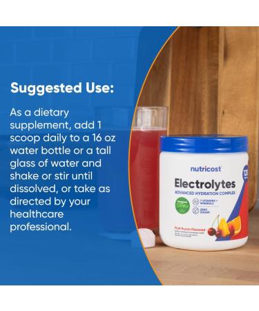 Nutricost Electrolyte Complex Powder (120 Servings Fruit Punch) - Hydration Supplement Drink Mix with Vitamins and Minerals Fruit Punch 1.04 Pound (Pack of 1) - Buy Online on GoSupps.com