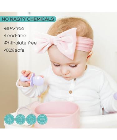 Grabease Baby Spoons Set - BPA-Free Self-Feeding Utensils for Baby Led Weaning - Navy - Buy Online on GoSupps.com