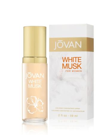 Jovan White Musk for Women Eau de Cologne Spray 2 fl oz (Pack of 1) Notes of Jasmine Musk and Amber Women's Fragrance Long Lasting Everyday Fragrance Travel Size White Musk Concentrate Spray 2 Fl Oz (Pack of 1) - Buy Online on GoSupps.com
