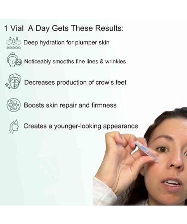  Bsbkoj Hyaluronic Acid Tube Face Moisturizing Hyaluronic Acid 1.2ml X 30 Pieces Non-Greasy Women's Skin Care for Friends Family Locking Moisture and Helping Reduce Appearance - Buy Online on GoSupps.com