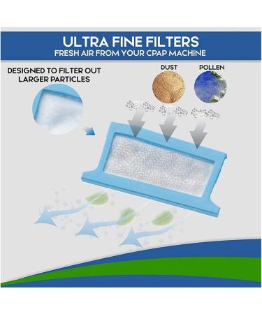 Filter Kits for Respironics Compatible for Dreamstation Include 8 Reusable Filters & 24 Disposable Ultra-Fine Filters Blue - Buy Online on GoSupps.com