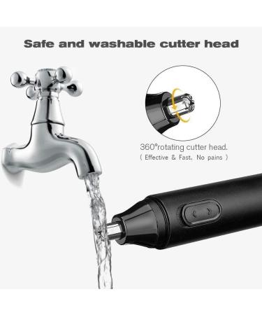 Professional Nose Hair Trimmer - Painless Ear & Nose Trimmer for Men & Women Waterproof Dual Edge Blades Eyebrow & Facial Hair Grooming - Buy Online on GoSupps.com