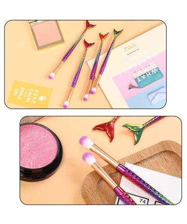 Cheeroyal Mermaid Fish Tail Eyeshadow Brush - Rainbow Makeup Brush for Contour Foundation & Blush (1 Piece) - Buy Online on GoSupps.com
