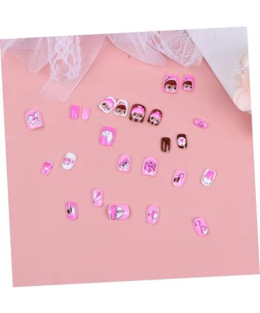 POPETPOP 2 Sets Kids False Nail Colorful Kids Nail Stickers Nail Art Decals Eco-friendly Nail Stickers Kids Art Fake Nail Cartoon Finished Nail Art Child - Buy Online on GoSupps.com