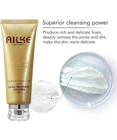 AILKE BOOST LUSTER AILKE Refreshing Facial Cleanser Deep Clean Spots Softens Skin with Cocamide Mea DualAction Whitening Exfoliating Facial Cleanser for Women and Men 120 g Pack of 2 2 Pieces - Buy Online on GoSupps.com
