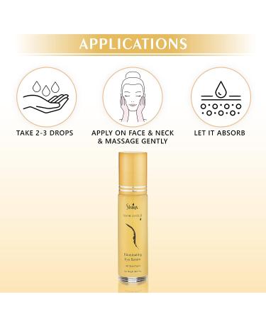 Shira Shir-Gold Illuminating Eye Serum - Reduces Fine Lines & Dark Circles, Hydrates Eye Area - 10 ML - Buy Online on GoSupps.com