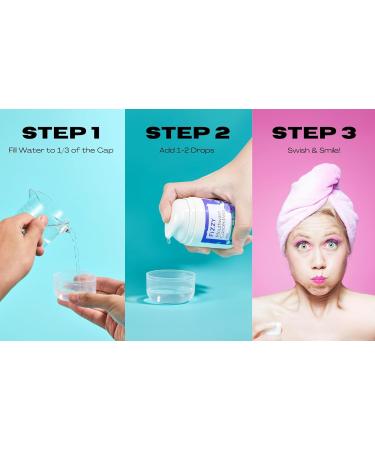 Fizzy Travel Size Mouthwash Concentrate - 20x Concentrated Alcohol & Fluoride Free Mint Flavor for Kids & Adults | 70 Uses Xylitol & Aloe Vera - Buy Online on GoSupps.com