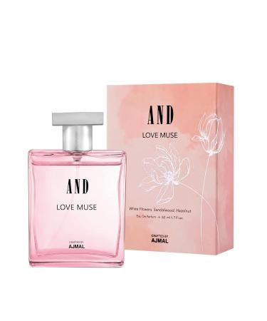 Love Muse Eau De Parfum 50ML Long Lasting Scent Spray Gift For Women Crafted By Ajmal - Buy Online on GoSupps.com