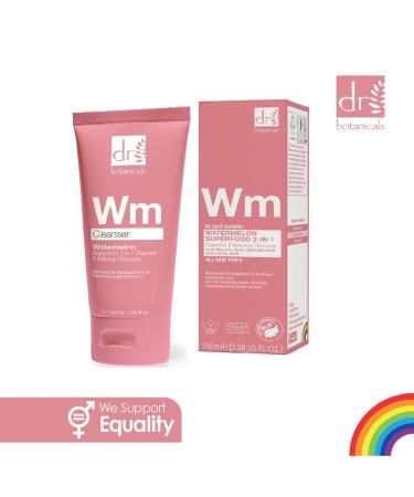 Buy Dr Botanicals Watermelon Cleanser & Makeup Remover 100ml - Blemish Targeting Formula with Watermelon Seed Oil & AHA/BHA Actives - Buy Online on GoSupps.com