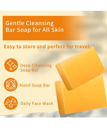 IREV Koji Acid Soap & Honey Turmeric Soap for Dark Spots | Acne Face Wash & Deep Cleansing Soap | Gentle Turmeric Bath Bars - 200g - Buy Online on GoSupps.com