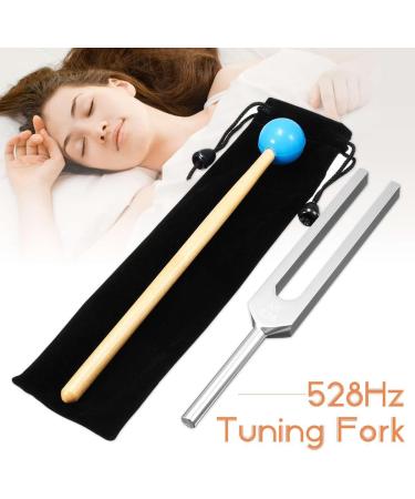 Bysameyee 528Hz Tuning Fork Medical with Taylor Percussion Hammer Mallet for Sound Healing Therapy - Aluminum Alloy Tuning Forks for DNA Repair and Instrument Tune - Buy Online on GoSupps.com