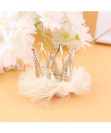 LALAFINA Diamond Crown Hair Clips Rhinestone Princess Hairpin Glitter Hair Clips for Toddlers (Beige) - Buy Online on GoSupps.com