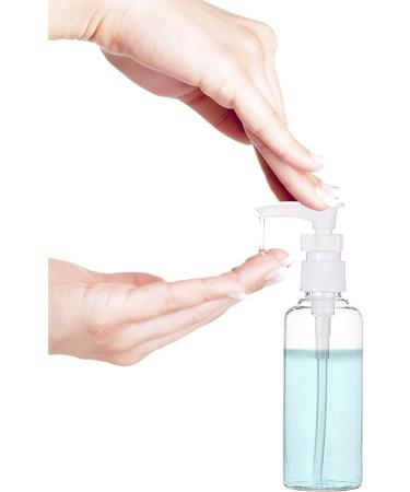 Kaneorooir 12 Pack 3.4Oz/100Ml Transparent Travel Bottles Pump Bottle Lotion Dispenser Bottle for Water Massage Oil Shampoo - Buy Online on GoSupps.com