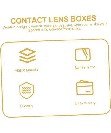 JECOMPRIS 6-Pack Colored Contact Lens Storage Box | Cute Eye Care Kit & Container for Lenses | Durable and Portable Lens Cases - Buy Online on GoSupps.com