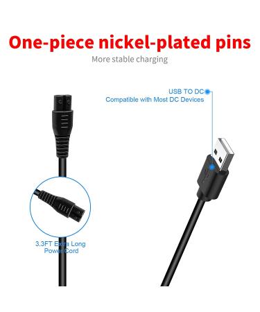 MEROM Electric Shaver Charger - Replacement Power Cord for Meridian Grooming Trimmer - Buy Online on GoSupps.com