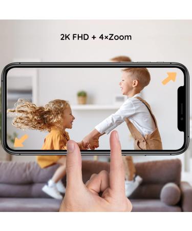 2K WiFi Baby Monitor with Two Cameras | Motion & Cry Detection | Night Vision | 2-Way Audio | Custom Alert Area | PTZ | Humidity & Temperature Sensor - Buy Online on GoSupps.com