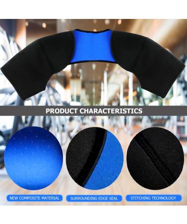 Fercaish XL Double Shoulder Brace and Support Protector for Chronic Tendinitis Pain - Breathable Sports Gear for Sleeping, Lifting, and Outdoor Activities - Buy Online on GoSupps.com