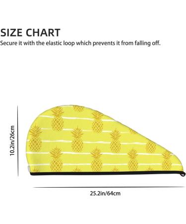 Gold Pineapple Hair Towel Wrap - Quick Drying Towel Turban for Effortless Hair Care - Buy Online on GoSupps.com