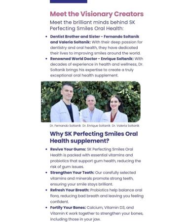 SK Perfecting Smiles Oral Health - Premium Dental Care for a Radiant Smile | International Shipping Available - Buy Online on GoSupps.com