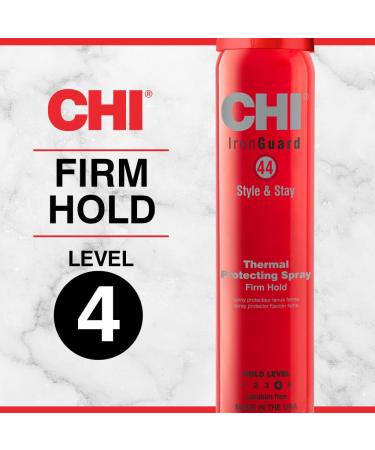 CHI 44 Iron Guard Style & Stay Firm Hold Protecting Spray Heat Protectant & Hairspray For A Long-Lasting Hold Sulfate & Paraben-Free 2.6 Oz 2.6 Ounce (Pack of 1) - Buy Online on GoSupps.com