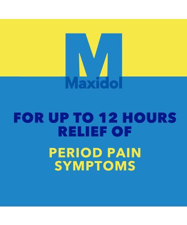 Maxidol Liquid Gels Pain Reliever - Fast Relief of Pain such as Menstrual Cramps Headaches Backaches Migraine Pain and Muscle Pain 220mg Naproxen Sodium (30 Liquid Capsules) - Buy Online on GoSupps.com