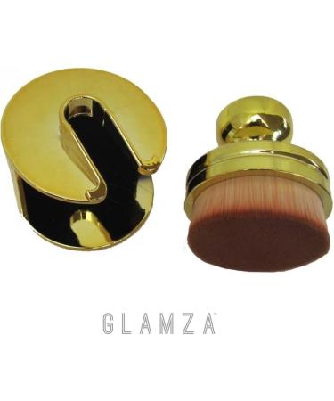 Glamza Gold Plated Round O Circle Powder Foundation Brush - Buy Online on GoSupps.com