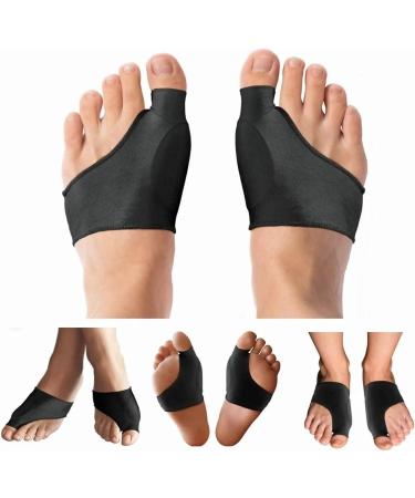 Bunion Corrector Sleeve & Toe Separator Brace Socks for Women - Black (S 35-39yd) | Breathable & Stretchy Design - Buy Online on GoSupps.com