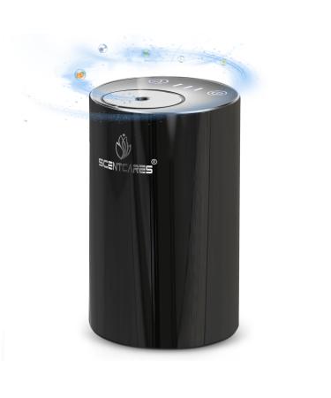 Waterless Oil Diffuser Battery Operated Diffusers - Portable & Smart & Cordless Design Aromatherapy Diffuser for 3 Cold Mist & Timer 1/2/3H Waterless Diffuser (Black)