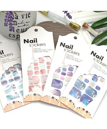 Yinhing Nail Art Stickers Toenail Polish Full Wraps for Women and Girls with Nail Art Decorations Nail Design Stickers (YinhinghERFPc8L-10299862)