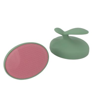 Glass Foot Hard Skin Remover Exfoliation ABS Portable Grain Polishing Glass Foot Callus Scrubber for Daily Life (Green)