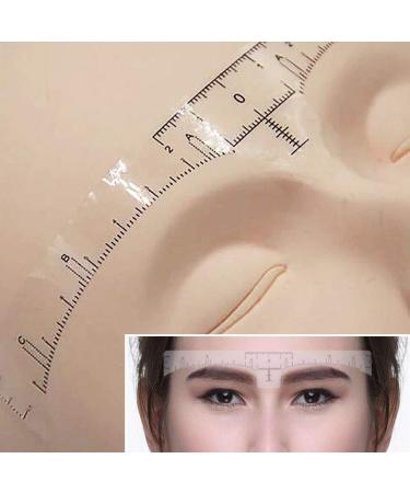Disposable Eyebrow Ruler Sticker (100Pcs) for Tattoo Makeup - Adhesive Makeup Tool - Buy Online on GoSupps.com